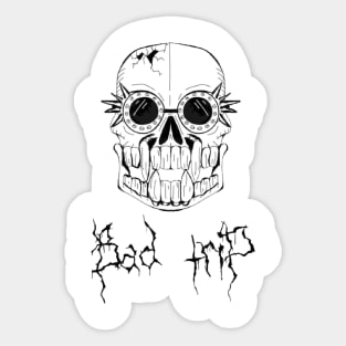 Bad Trip Black Metal logo Sticker